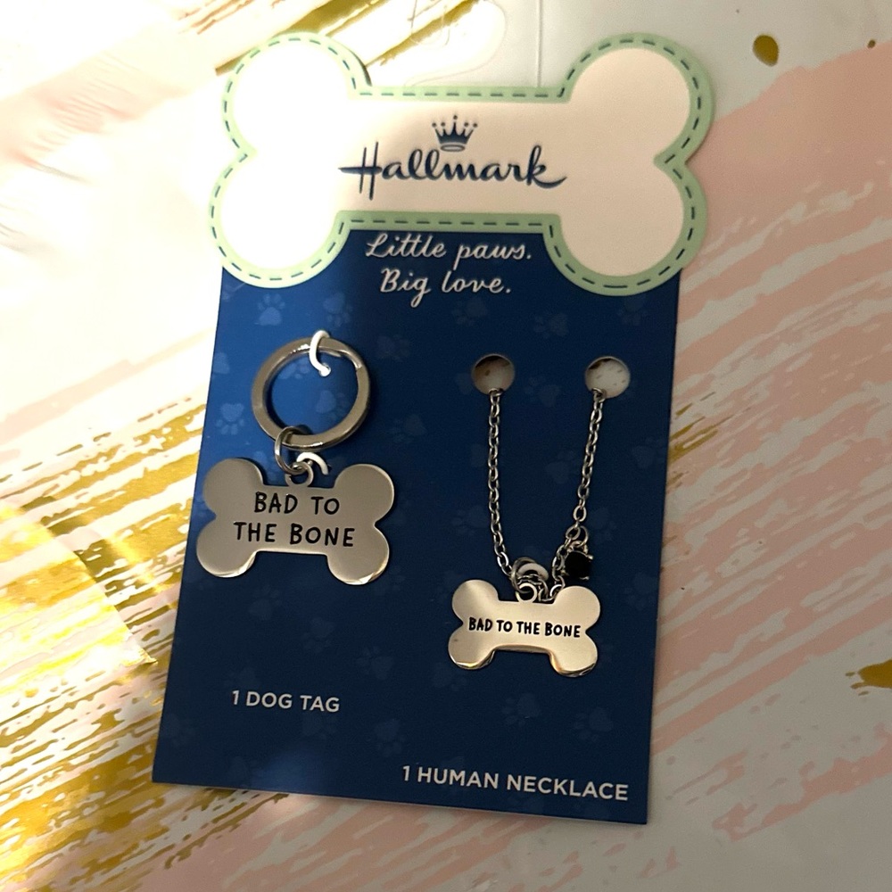 Hallmark Best Friends Dog Tag and Necklace Set